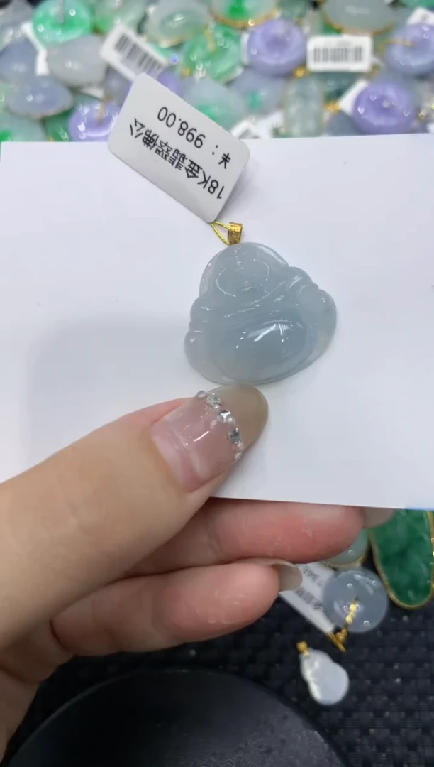 【闪购商品】翡翠颈饰18K金镶嵌222222222