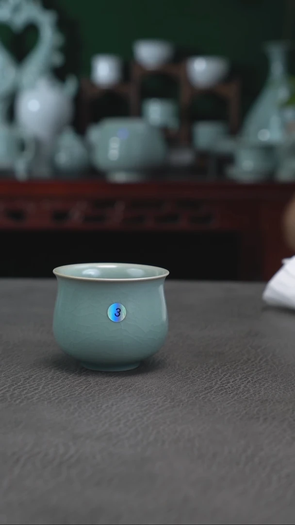 3号天青炉式杯精品--y