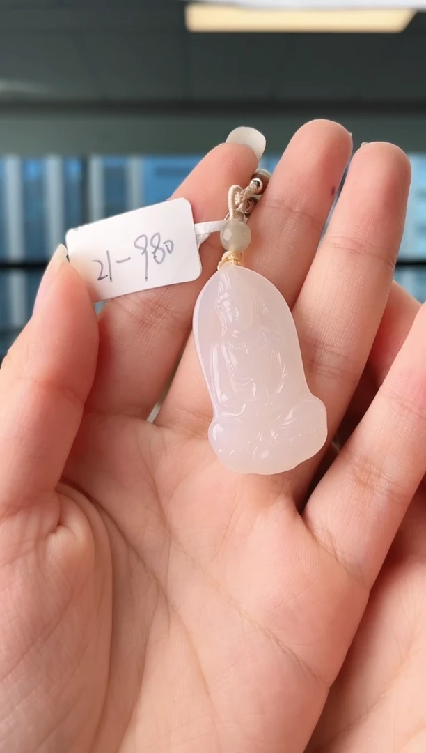 颈饰未镶嵌和田玉观音 980