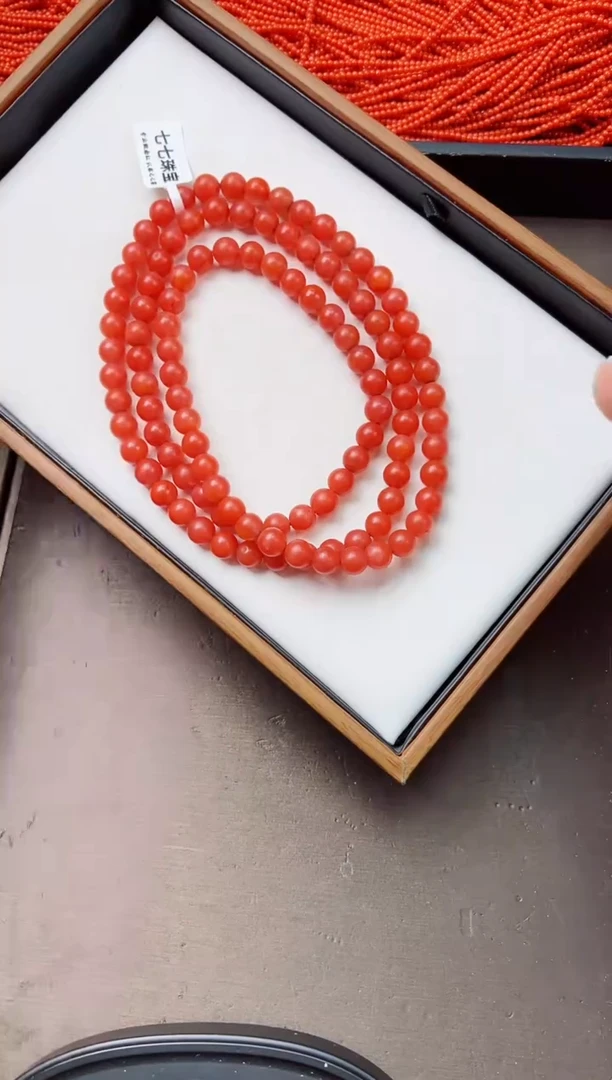 未镶嵌长串南红玛瑙保山哑光磨砂款卡8mm一条【多样性发其一】