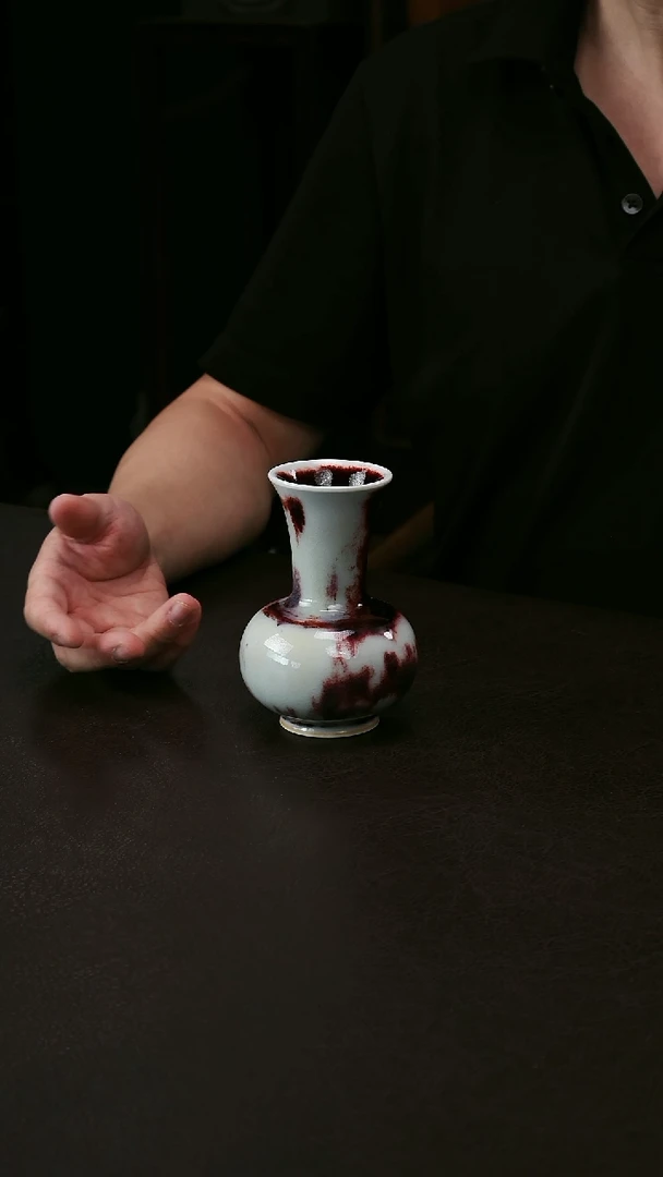 其他钧瓷精品鼓腹敞口瓶86