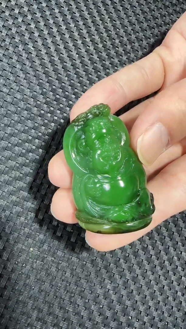 【闪购商品】和田玉（碧玉）吊坠未镶嵌财神爷