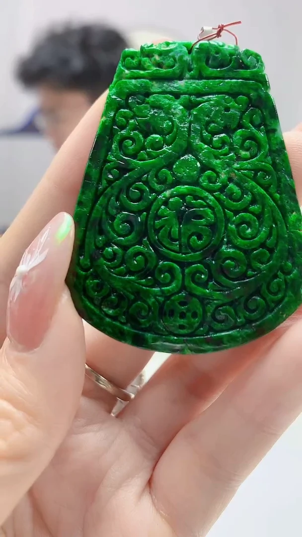 【闪购商品】定制翡翠未镶嵌4688DD-毛货挂件51