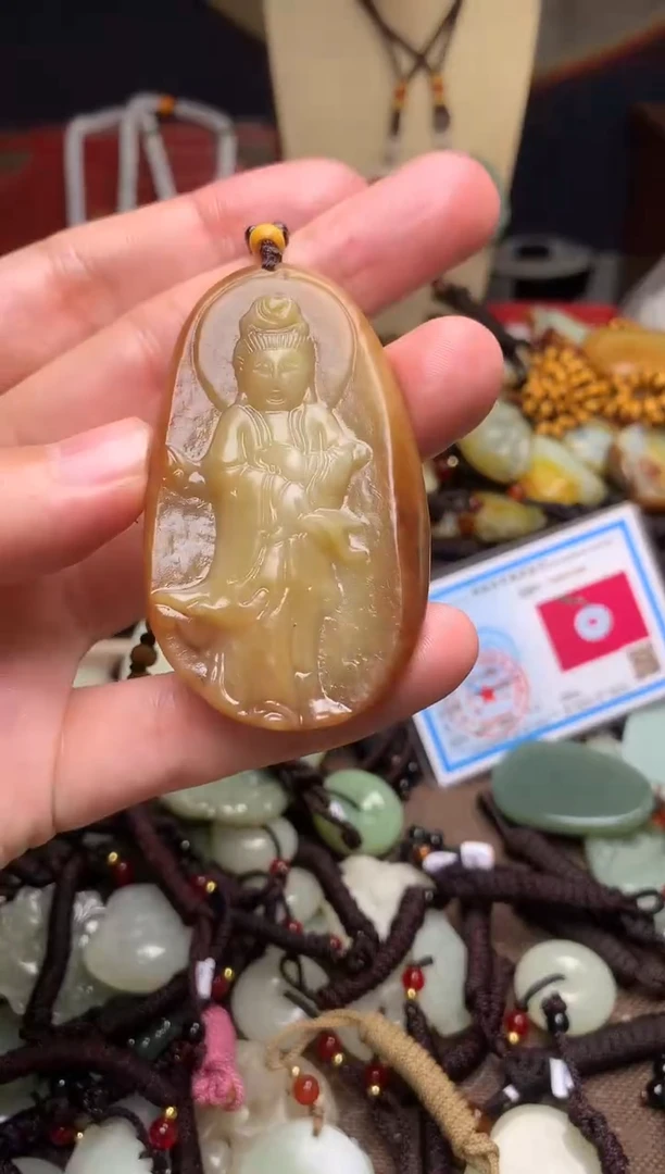 颈饰未镶嵌和田玉新疆料青海料清水和田玉吊坠