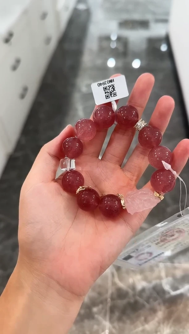 未镶嵌手串石英质玉手串