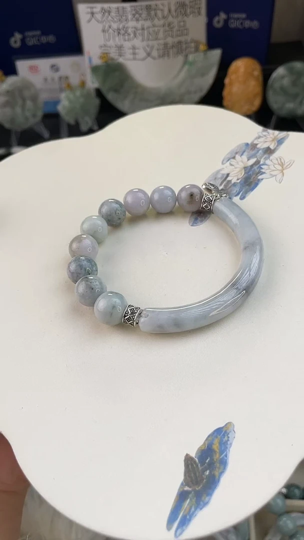 未镶嵌手链翡翠手工定制默认微瑕主播介绍为准