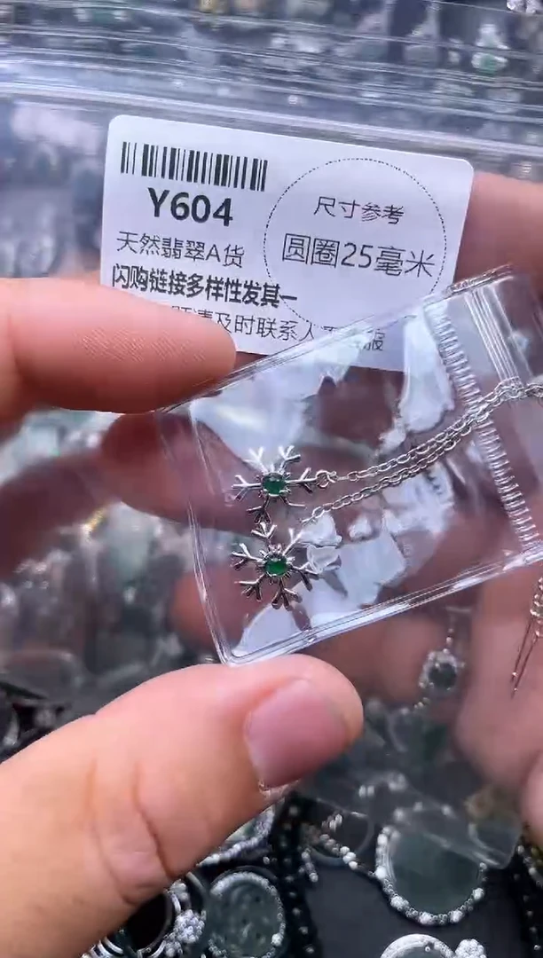 【闪购商品】翡翠颈饰未镶嵌Y604耳链