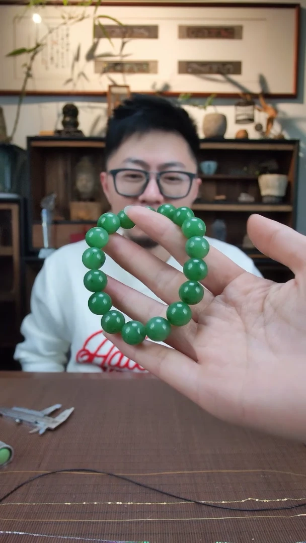 【闪购商品】和田玉手串未镶嵌碧玉手串XEZB多样性发一