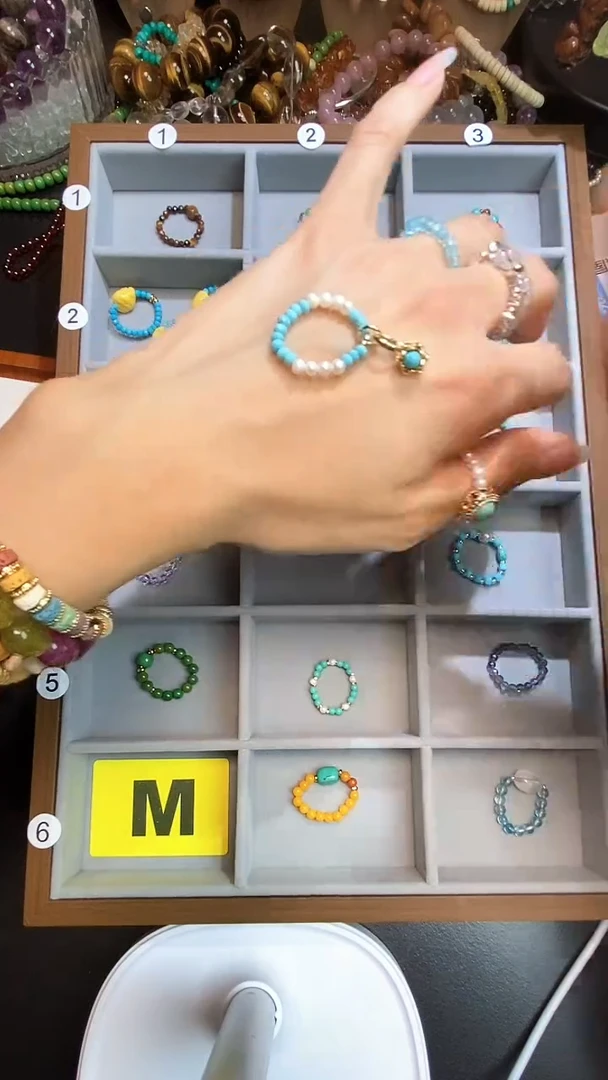 未镶嵌戒指水晶七***星4-2素圈没提溜款