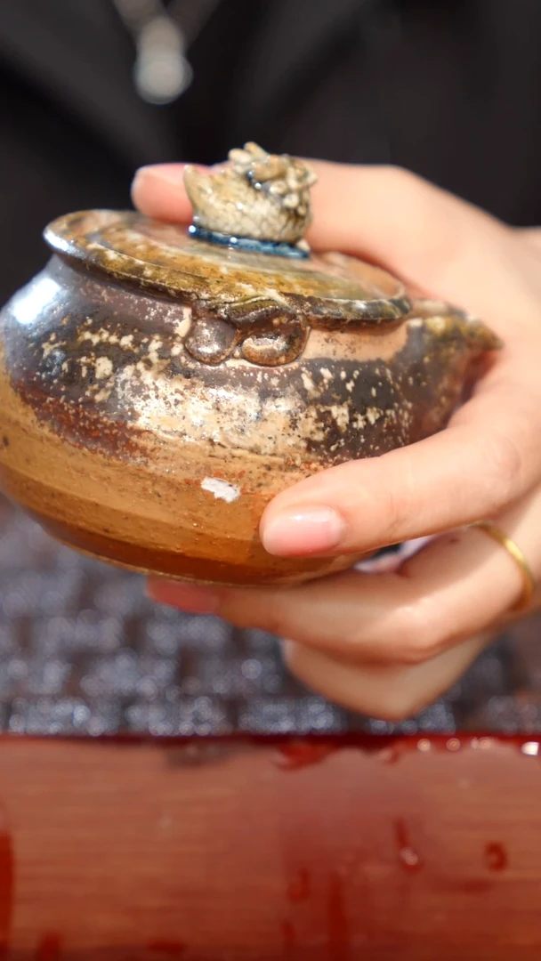 陶瓷奢瓷/瑞寅柴烧茶器（宝瓶）0294 微瑕