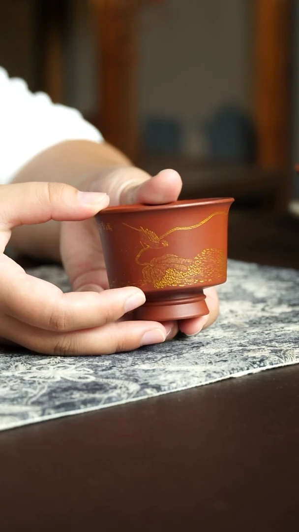 茶杯紫砂22号宜兴紫砂原矿作品