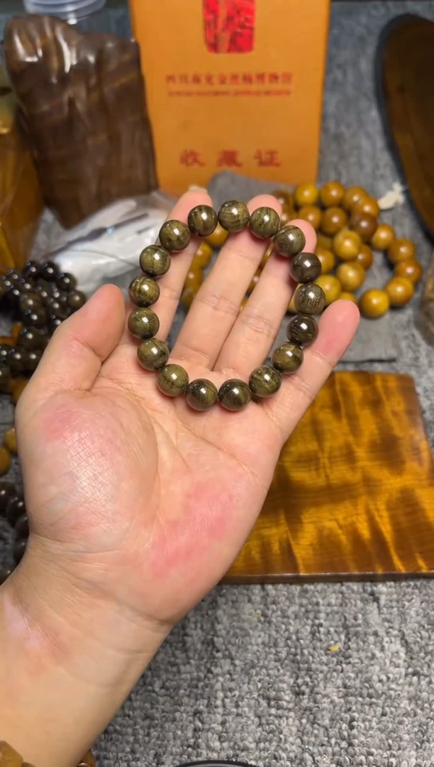 阴沉木手串/手链【**】1.2水波纹128