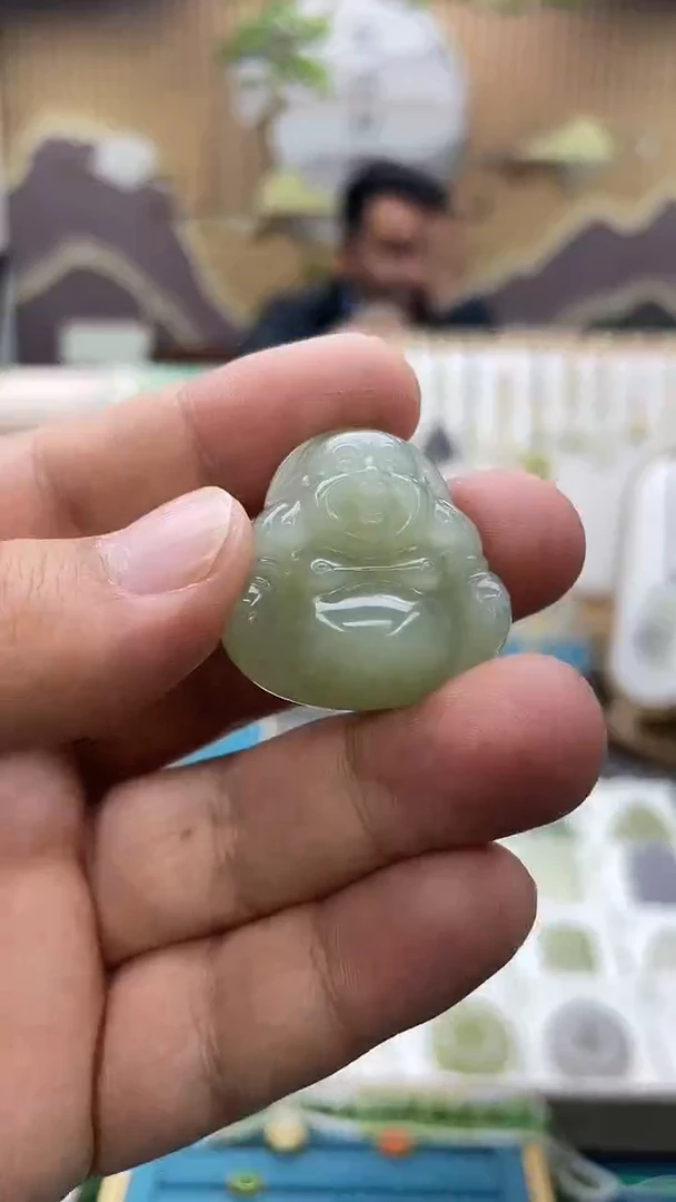 吊坠(不含链)未镶嵌和田玉约卡30mm佛公
