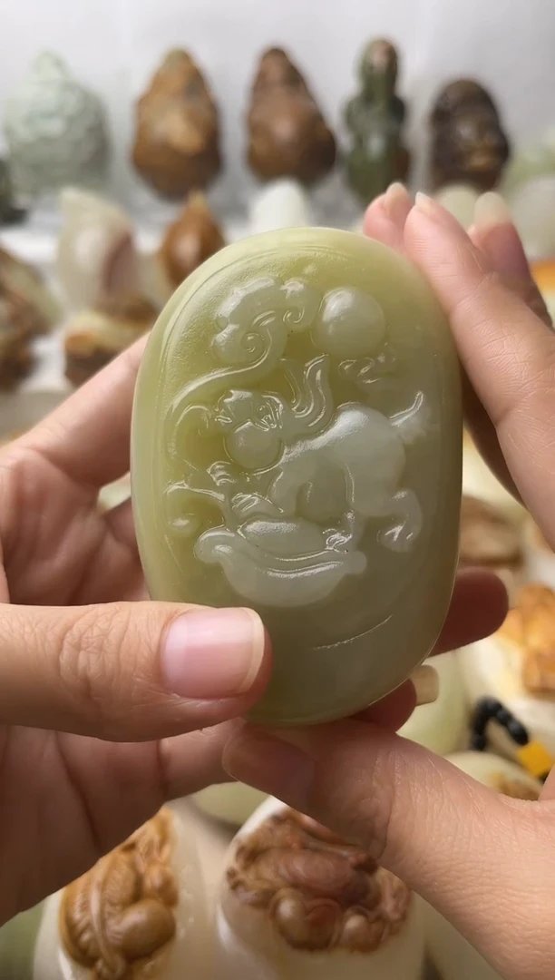 石材古青石棉纹正常不退换兔