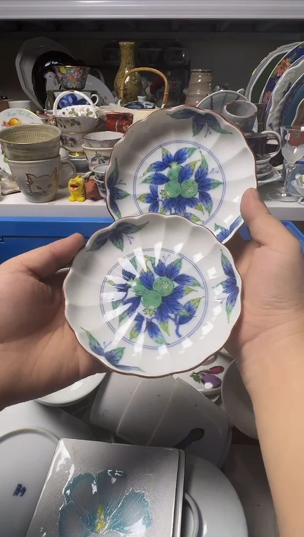 中古瓷器，默认微瑕-库山窑的碟子