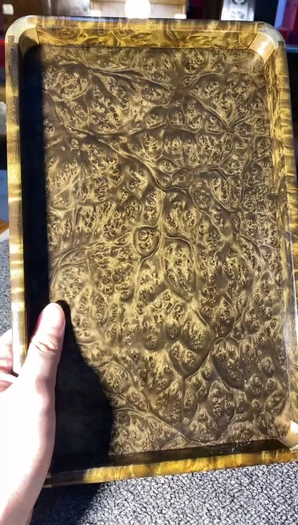 【闪购商品】金丝楠木艺阴沉文承盘F50