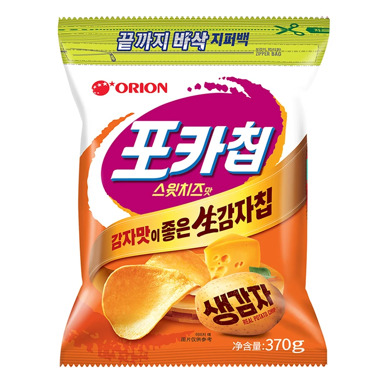 【26年2月底到期】韩国进口好丽友原切薯片甜芝士味大包装370g