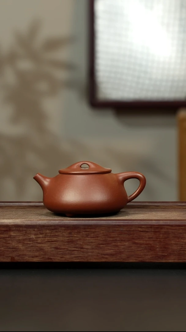 紫砂茶壶红降坡 大满瓢