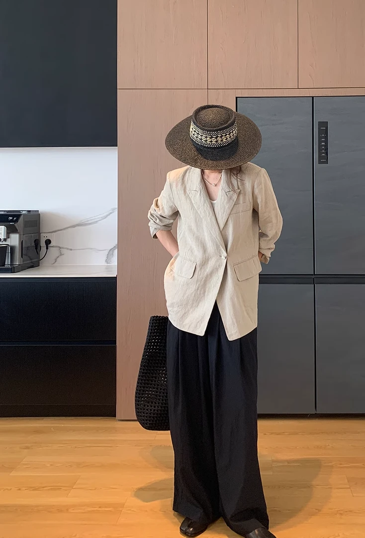 简创-复古情怀西装外套女小众西服上衣通勤百搭2025春季新款1