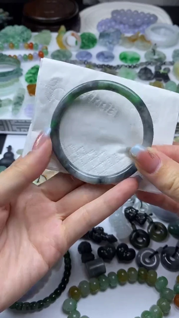 定制翡翠未镶嵌梁*毛货定制不退不换