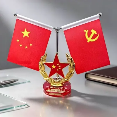 【爱国红旗】红旗摆件中控台办公室家居装饰品国旗桌面摆件