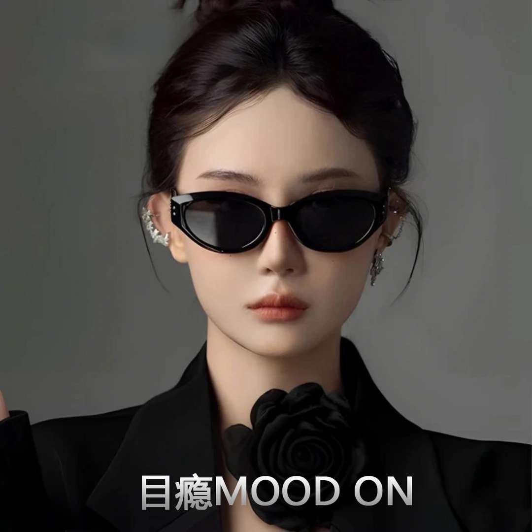 今年很火的猫眼墨镜女显脸小时尚近视偏光遮阳高级感太阳眼镜