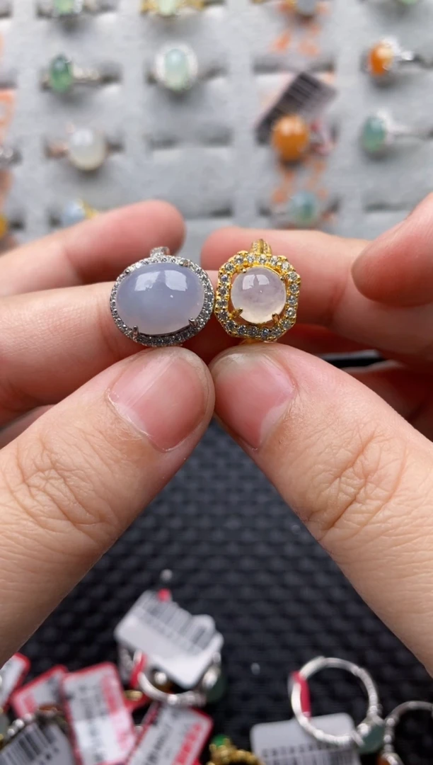 【闪购商品】翡翠戒指银S925镶嵌444444---2