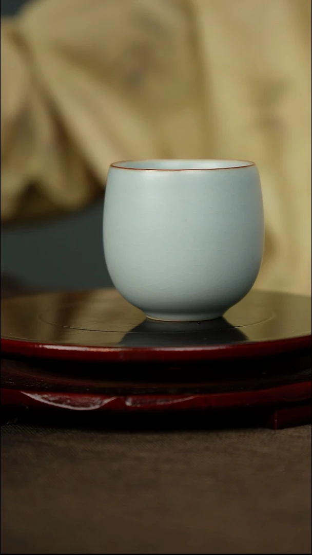 微微瑕 龙蛋杯 无底款