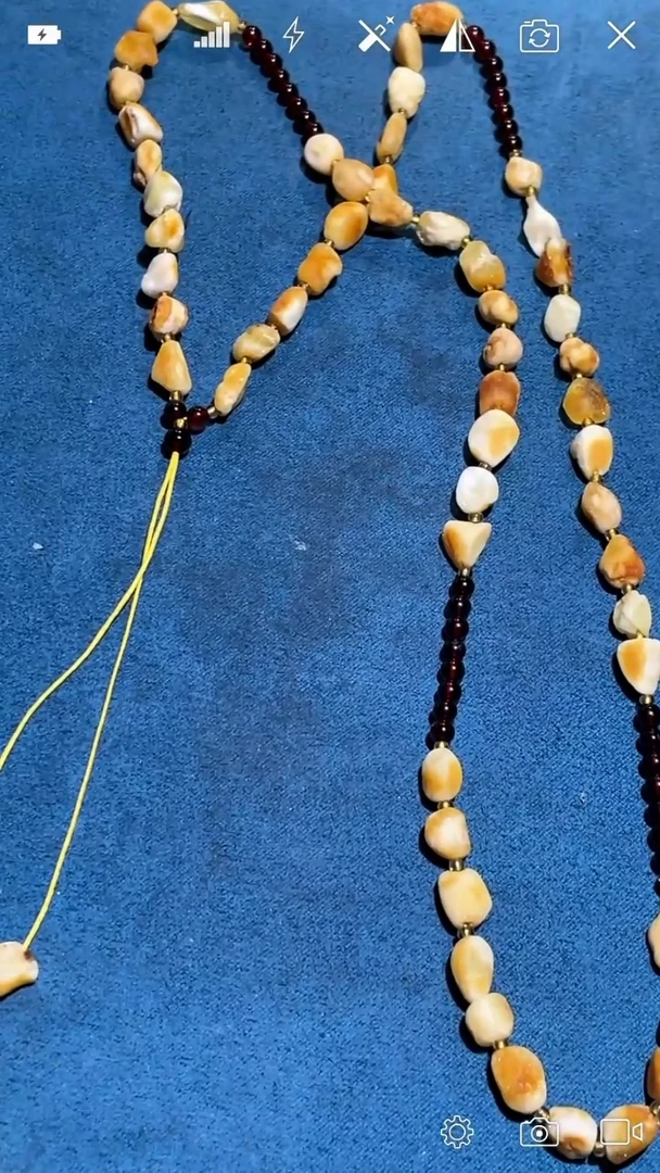 蜜蜡颈饰未镶嵌WR    海漂籽珠链