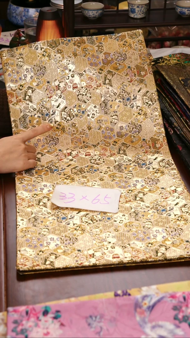 【西阵织金碧辉煌双面】中国风干泡织锦茶席33*65