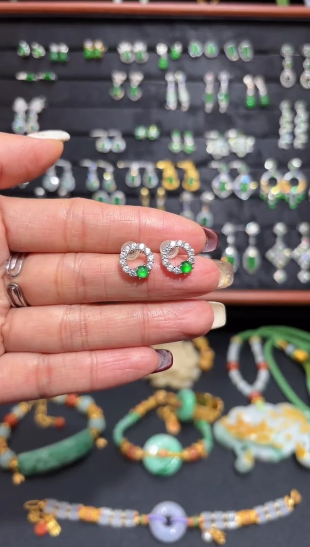 【闪购商品】翡翠颈饰银S925镶嵌蛋面/支持复检/一件