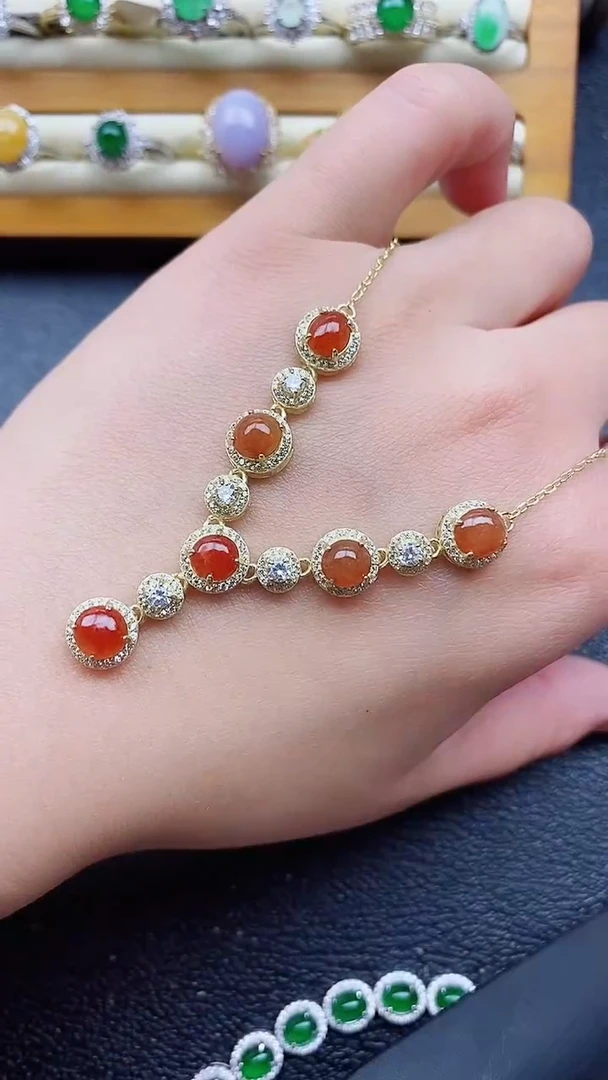 银S925镶嵌戒指翡翠1