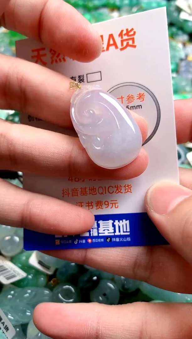 颈饰18K金镶嵌翡翠25100062