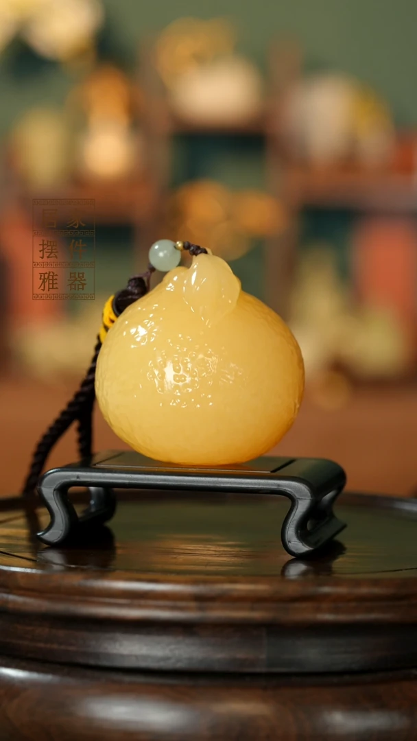 玉《大吉大利橘子》摆件