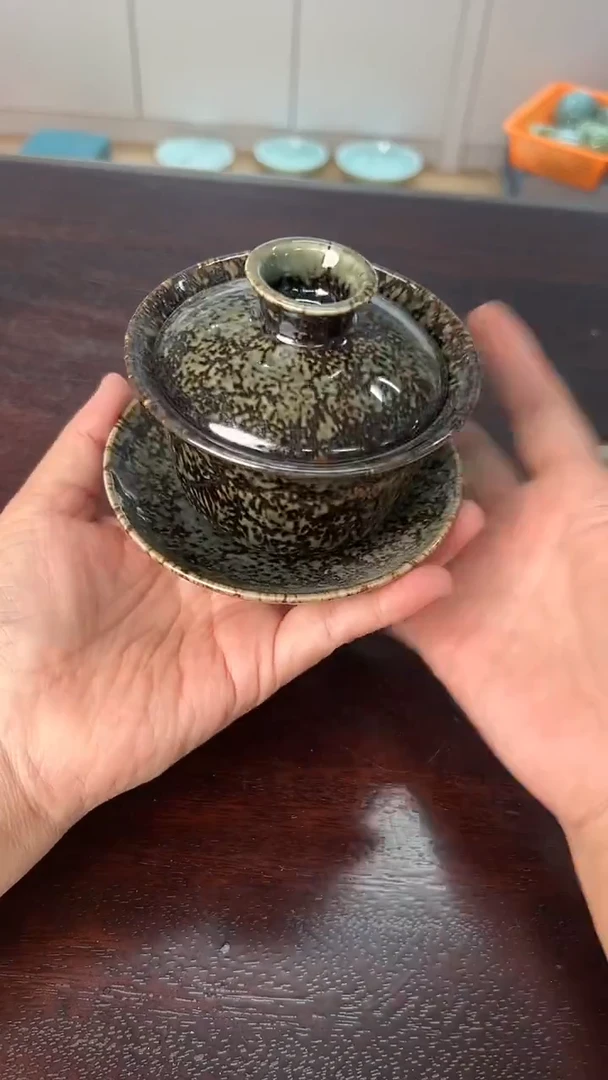 龙泉云间青瓷小米茶器
