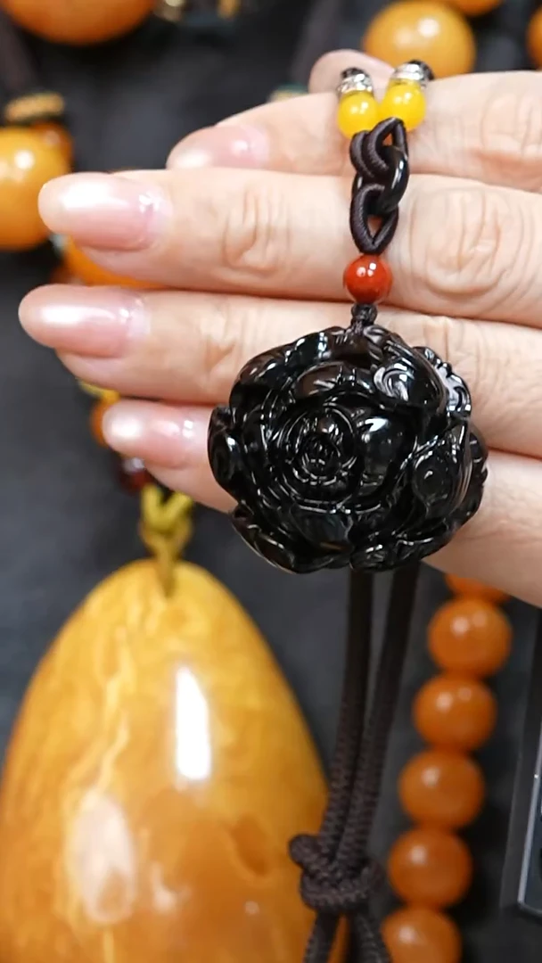 琥珀颈饰未镶嵌3162天然蜜蜡珠宝奇石全部保真