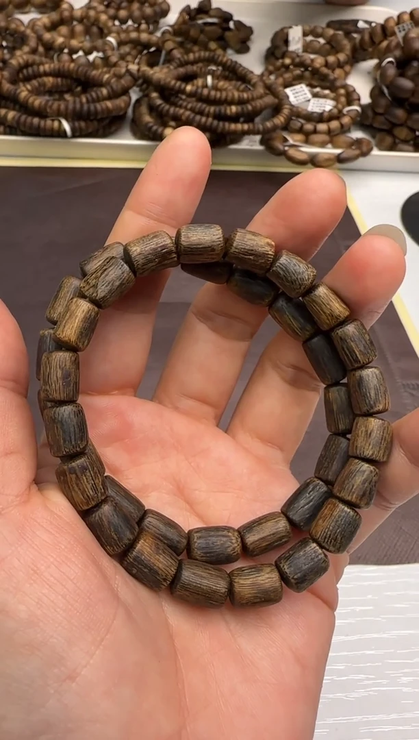 【闪购商品】沉香手串沉水级吊罗山奇楠树根油6mm多样性发1