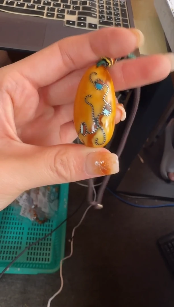 未镶嵌颈饰蜜蜡9855天然蜜蜡珠宝奇石假一罚十