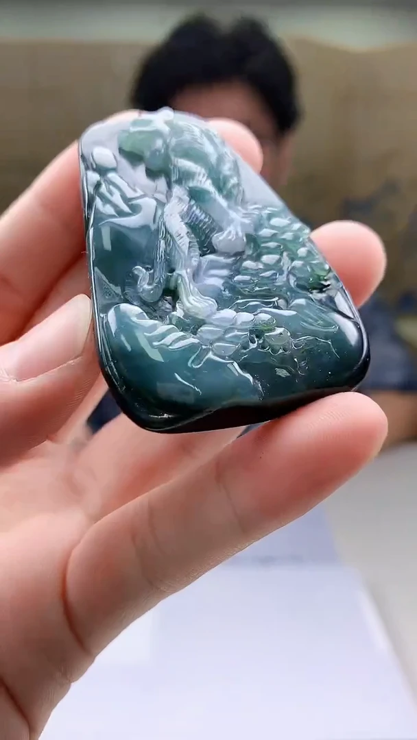 【闪购商品】定制翡翠未镶嵌4688bb-毛货挂件30