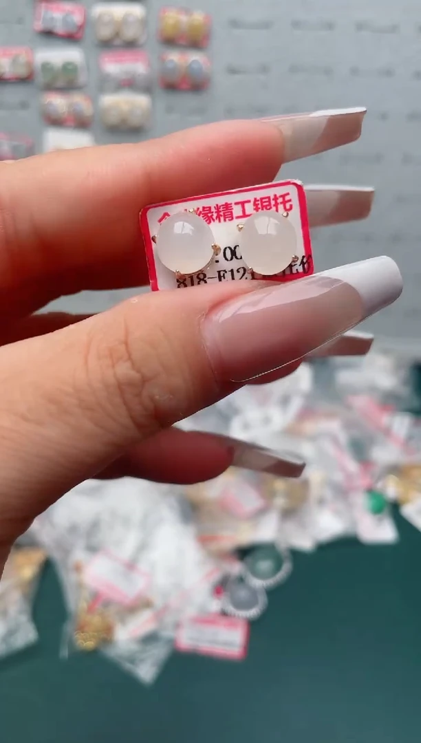 翡翠银S925镶嵌吊坠(不含链)、