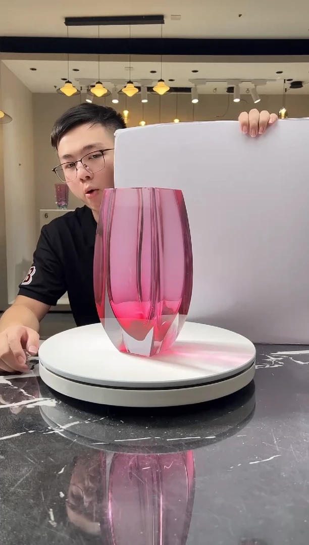摆件巴比特美学 金红大花器