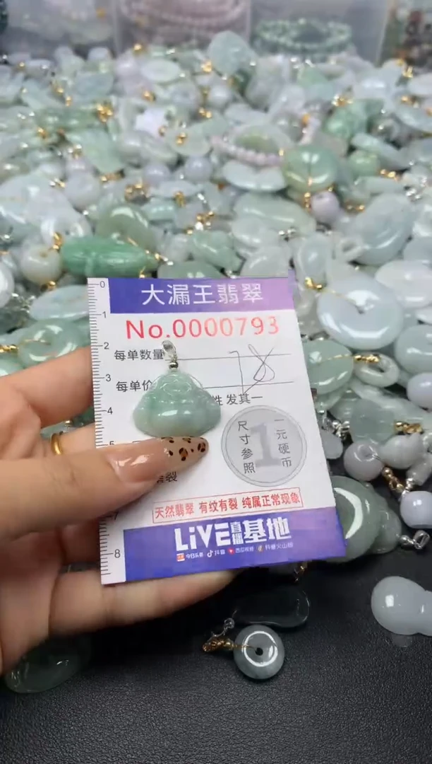 翡翠未镶嵌吊坠(不含链)793