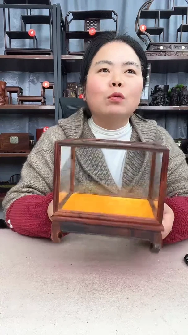 【闪购商品】乌木类端景台小李子红木工艺品