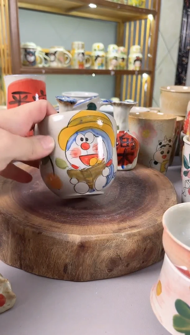 【闪购商品】瓷片手绘高温釉下彩陶瓷
