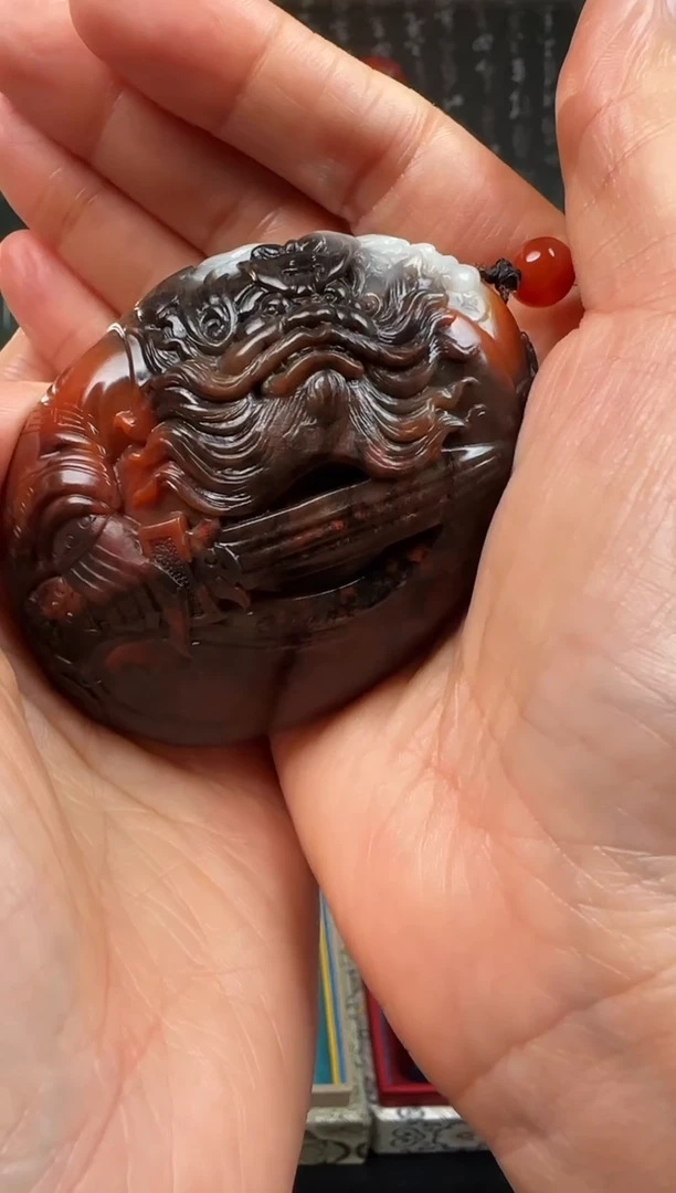 未镶嵌和田玉把件两**京钟馗