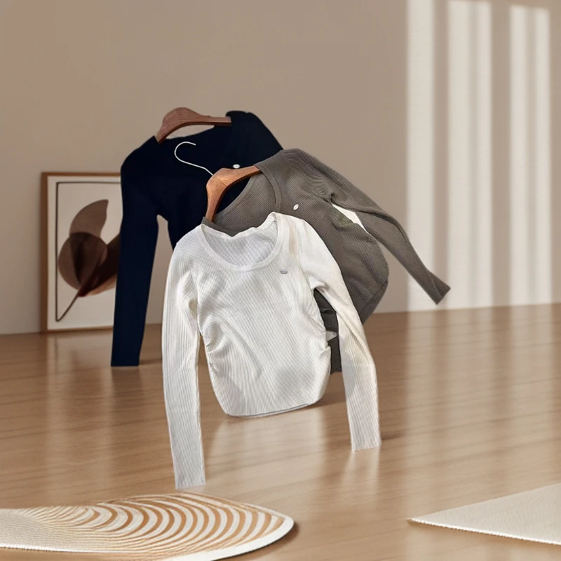 【锦衣服饰】2526新款圆领修身打底