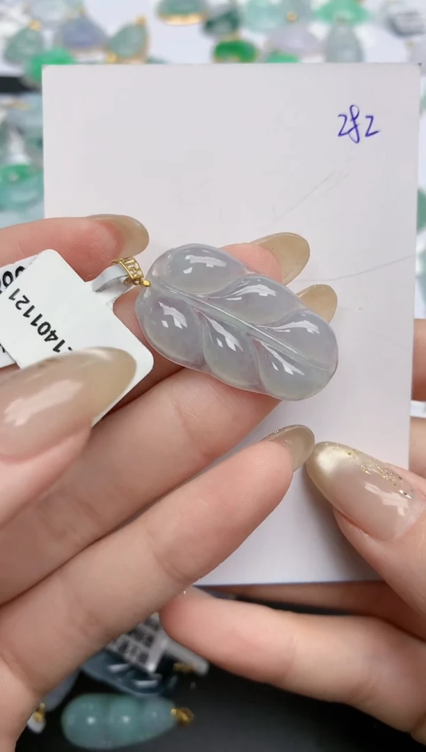 【闪购商品】翡翠颈饰18K金镶嵌天然缅甸翡翠A货