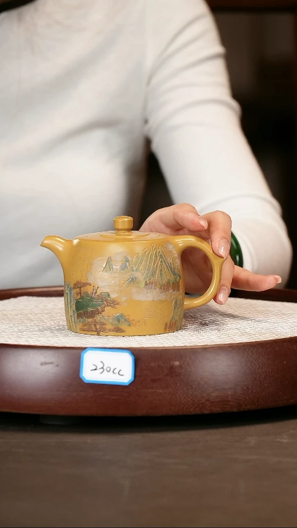 茶壶紫砂【徐小阳】黄金段井栏   260CC