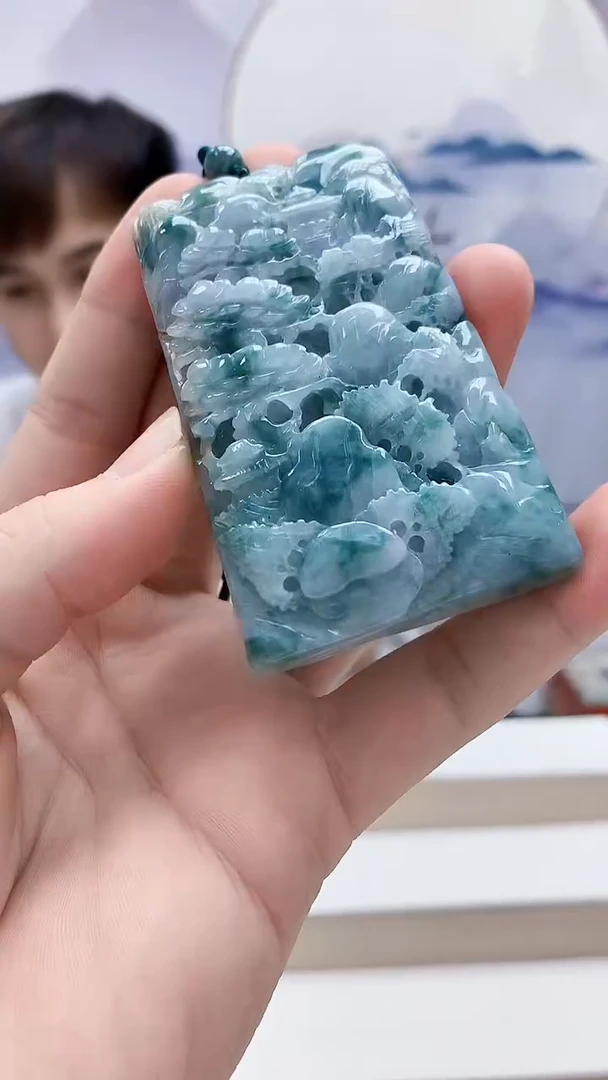 未镶嵌定制翡翠4868bb-毛货挂件17