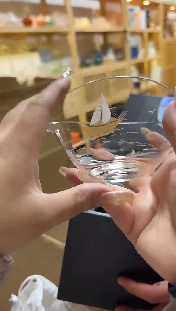 513手绘一叶知秋公道杯